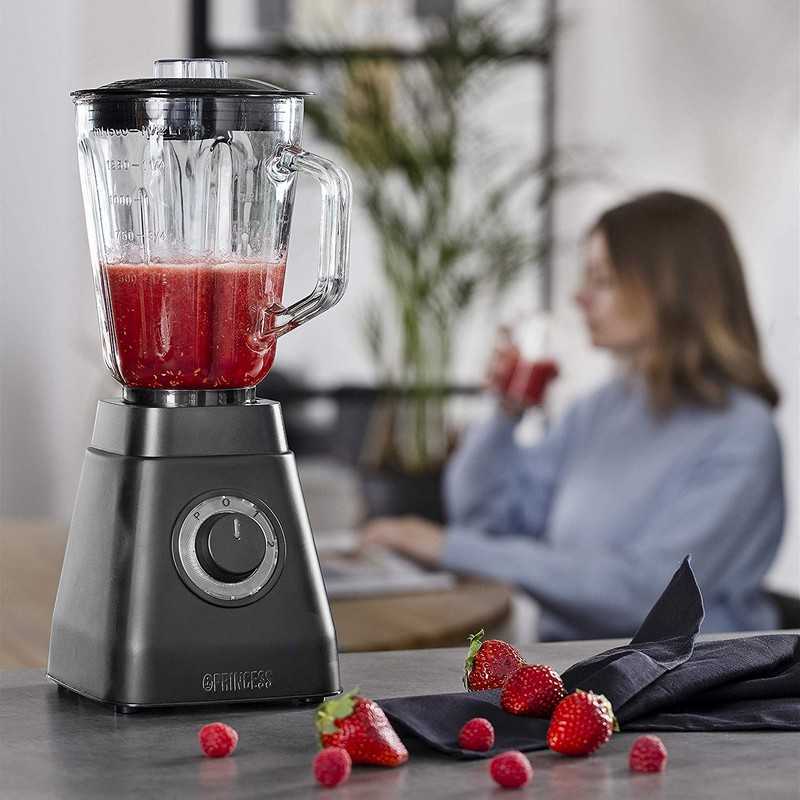 Blender Inox Bol En Verre 1000 W 2 Vitesses PRINCESS