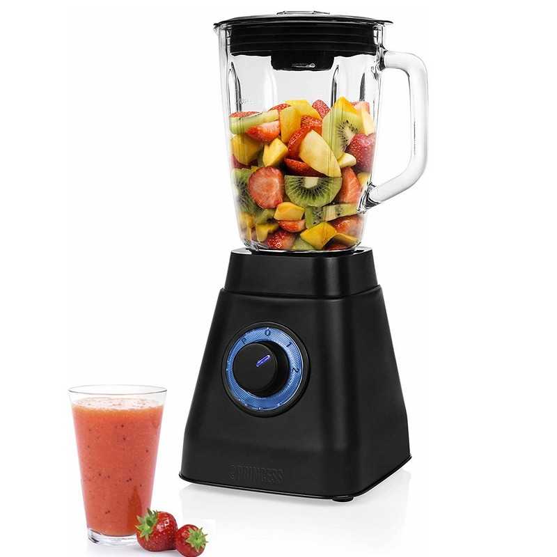 Blender Inox Bol En Verre 1000 W 2 Vitesses PRINCESS