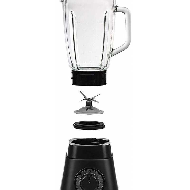 Blender Inox Bol En Verre 1000 W 2 Vitesses PRINCESS