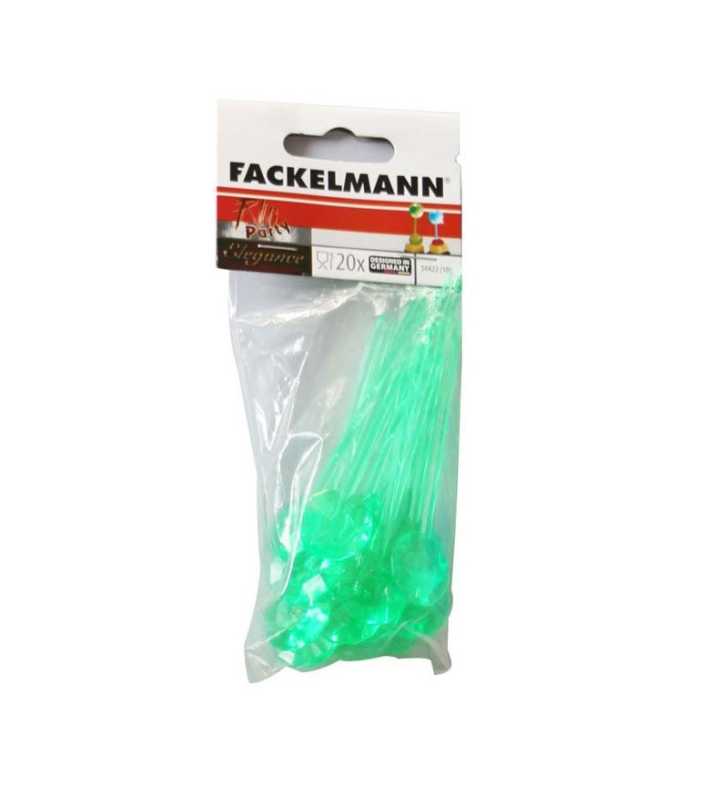 20 piques diamant plastique 10 cm - FACKELMANN