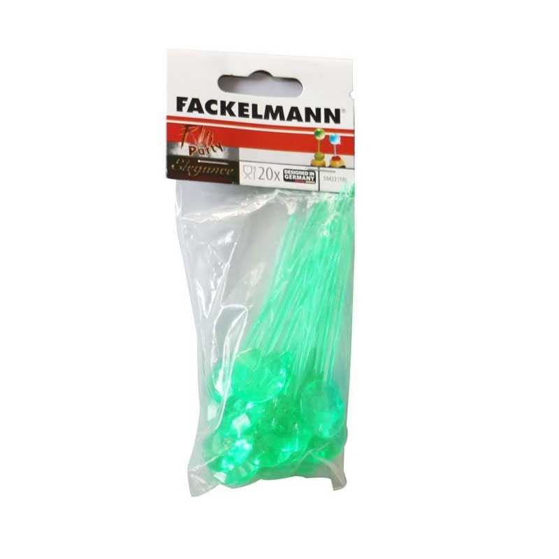 20 piques diamant plastique 10 cm - FACKELMANN