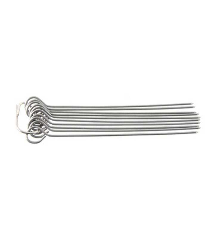 10 brochettes inox 10 cm 1.3mm - FACKELMANN