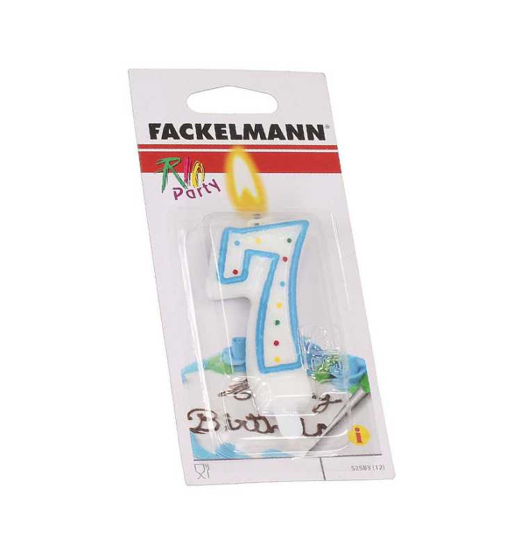 Bougies n ° 7 avec support - FACKELMANN