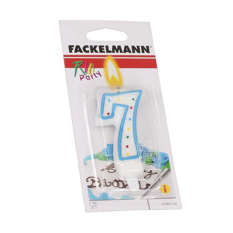 Bougies n ° 7 avec support - FACKELMANN