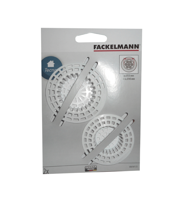 2 Filtres pour évier 6cm+7cm - FACKELMANN