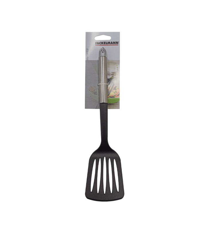 Spatule Elémental nylon manche inox 30 cm - FACKELMANN