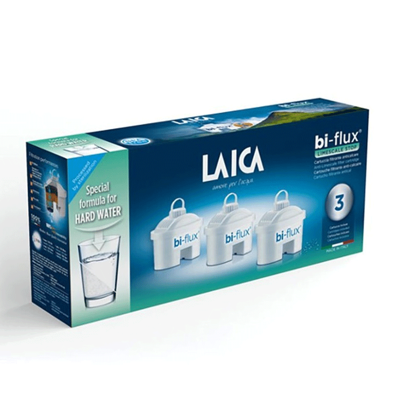 Pack de 3 filtres Biflux Limescale 3x150 litres - H3MEU01 - LAICA