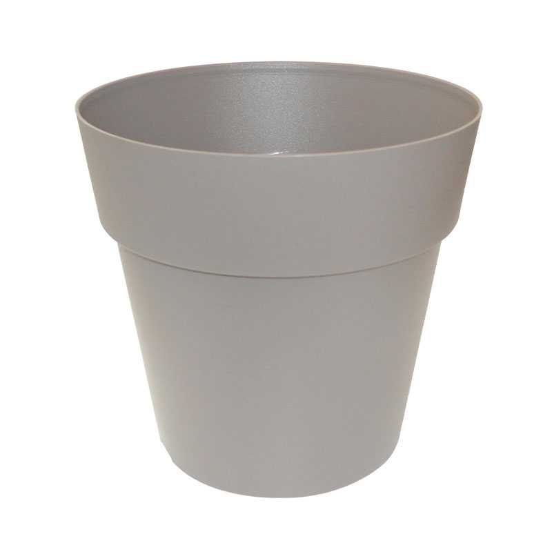 Pot Linéa sans anneau taupe - D16xh15.5cm - Viomes