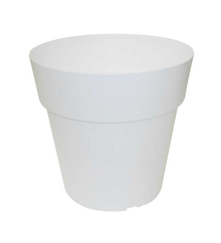 Pot Linéa sans anneau blanc D20xh18.5cm - Viomes