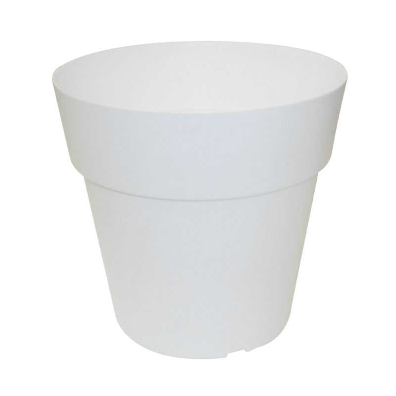 Pot Linéa sans anneau blanc D20xh18.5cm - Viomes