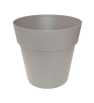 Pot Linéa sans anneau taupe D20xh18.5cm - Viomes