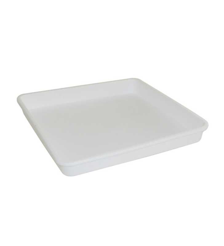 Soucoupe Linéa carré blanc 12x12cm pour 570/580 - Viomes