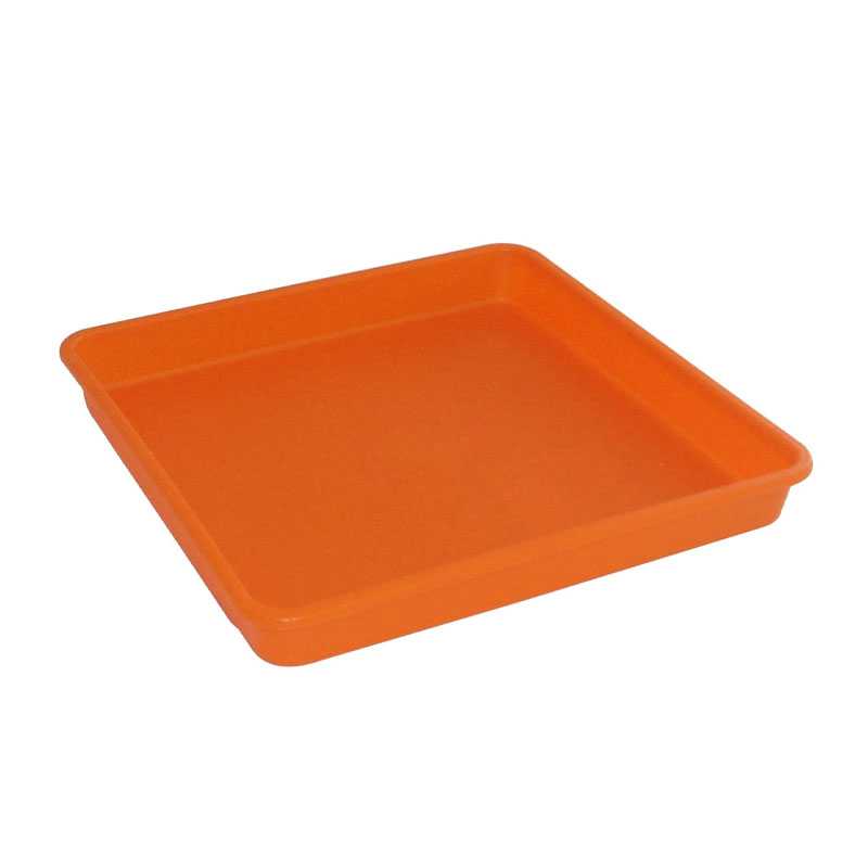 Soucoupe Linéa carré Orange 12x12cm pour 570/580 - Viomes