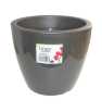 Pot linéa gloss anthracit D20xh17 cm - Viomes