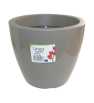 Pot linéa gloss taupe D20xh17 cm - Viomes