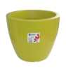 Pot linéa gloss Chartreuse D25xh21cm - Viomes