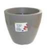 Pot linéa gloss taupe D25xh21cm - Viomes