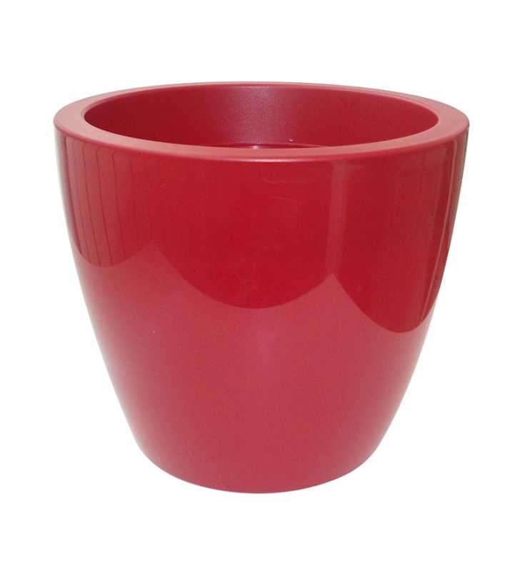 Pot linéa gloss bordeau D30xh25cm - Viomes