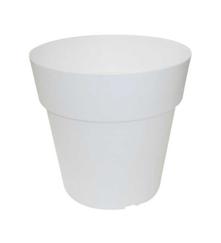 Pot Linéa white D16xh15.5cm - Viomes