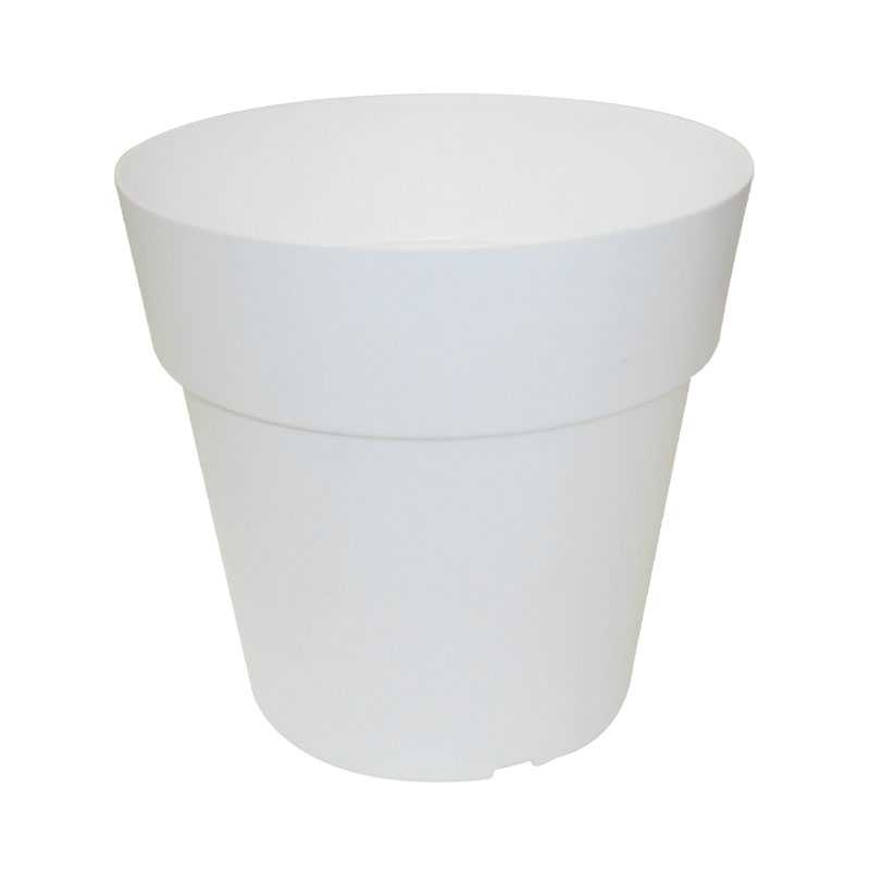 Pot Linéa white D16xh15.5cm - Viomes