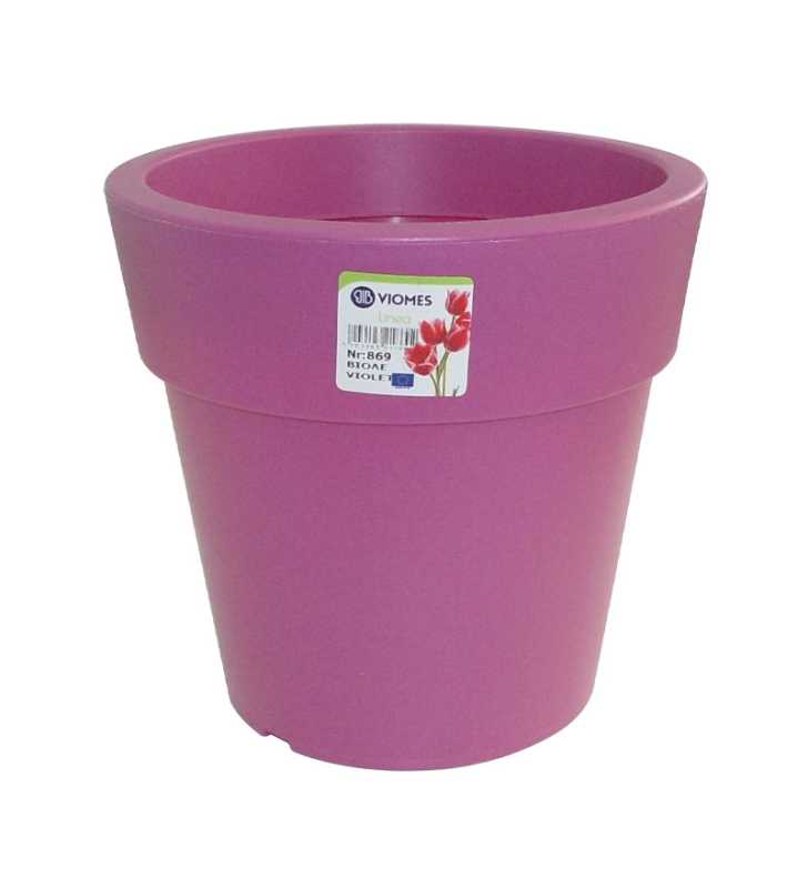 Pot Linéa Violet D16xh15.5cm - Viomes