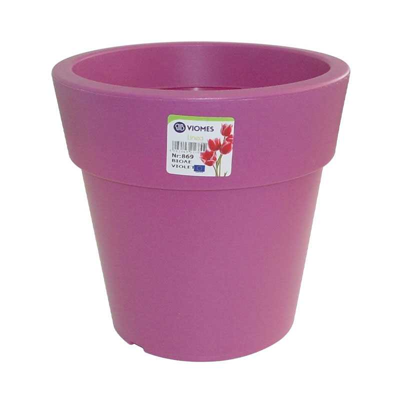 Pot Linéa Violet D16xh15.5cm - Viomes