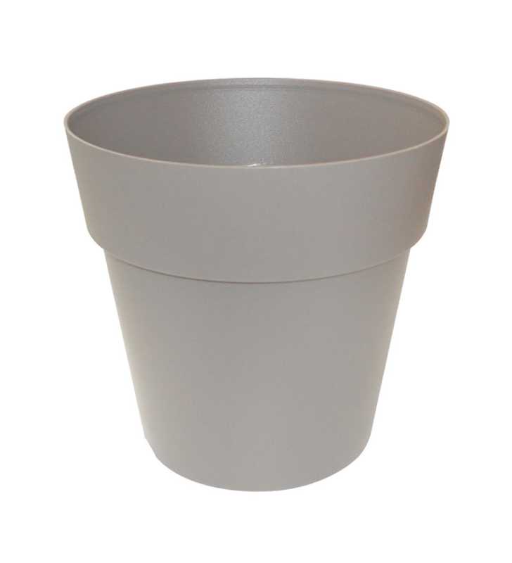 Pot Linéa sans anneau taupe D11xh10.5cm - Viomes