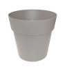 Pot Linéa sans anneau taupe D11xh10.5cm - Viomes