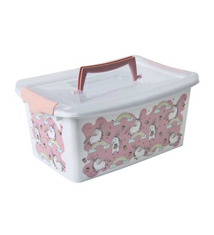 Boîte de rangement box coliseo 4l avec anse et fermetures - HEGA