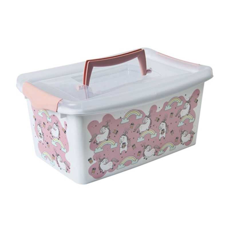 Boîte de rangement box coliseo 4l avec anse et fermetures - HEGA