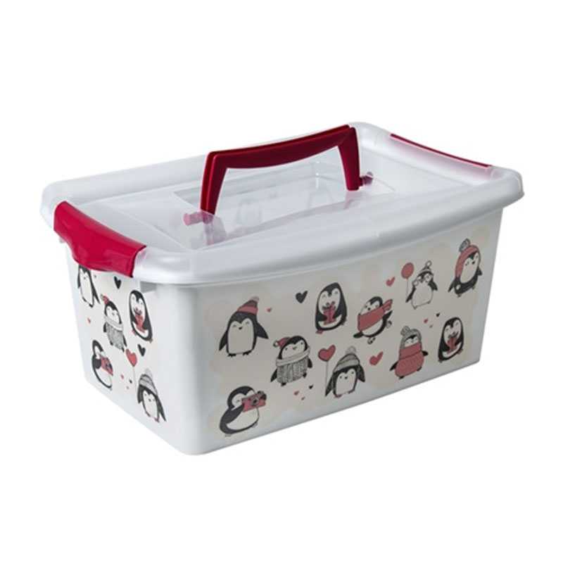 Boîte de rangement box coliseo 13l avec anse et fermetures - HEGA