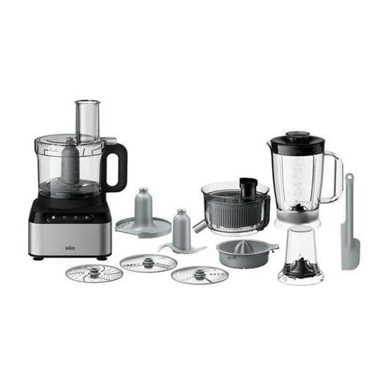 Robot Multifonction 800W 2,1L Blender 1,2L Acier Inoxydable BRAUN