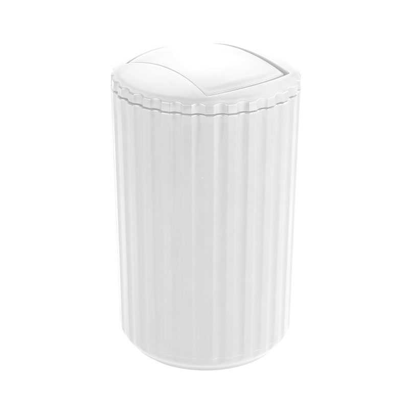 Poubelle Minas 3L blanc-Plastique - WENKO