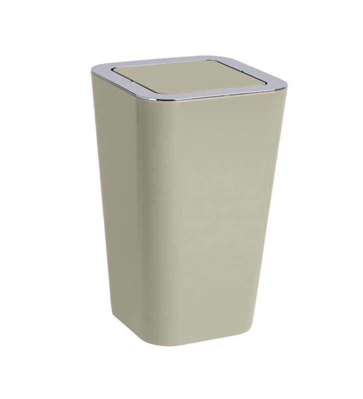 Poubelle Candy taupe-Plastique 6 l - PS - WENKO