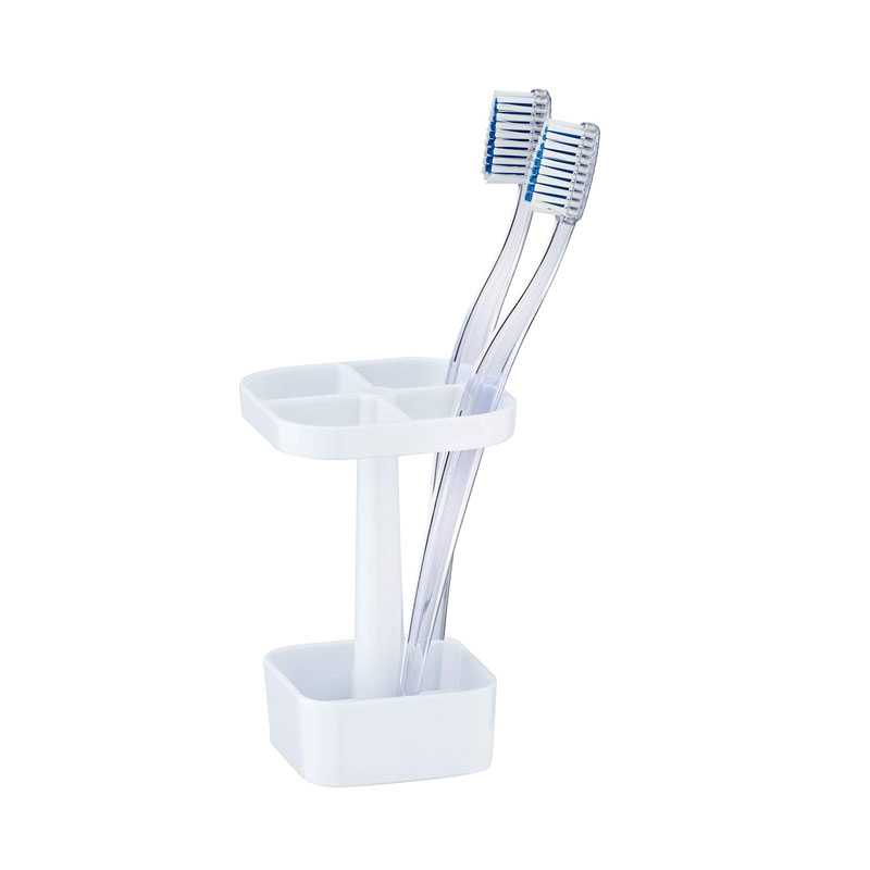 Porte-brosse à dents Candy blanc-Plastique - PS - WENKO