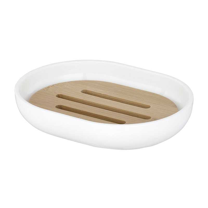 Porte savon Posa blanc-Plastique - WENKO