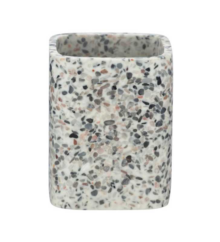 Gobelet Terrazzo - polyrésine - 8x8x105 cm - WENKO