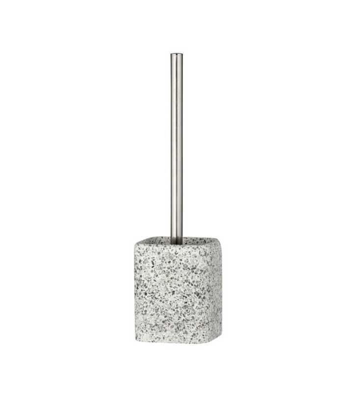 Brosse WC Terrazzo - polyrésine - 10x37 cm - WENKO