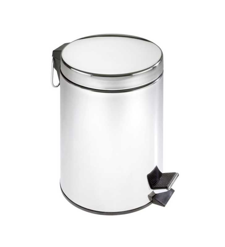 Poubelle à pédale inox 5 L - Métal - - WENKO