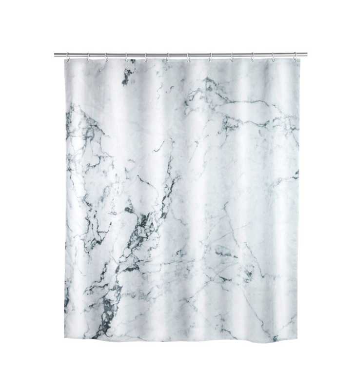 Rideau de douche 180x200 Onyx Polyester - WENKO