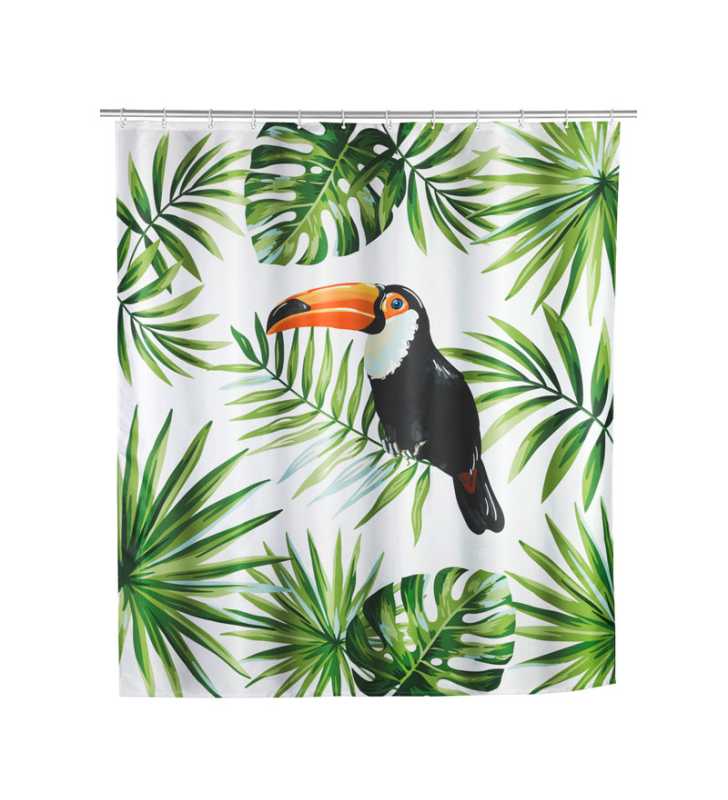 Rideau de douche 180x200 Tucan Polyester - WENKO