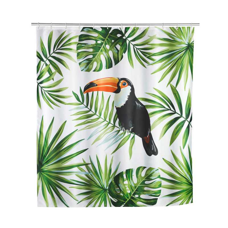 Rideau de douche 180x200 Tucan Polyester - WENKO