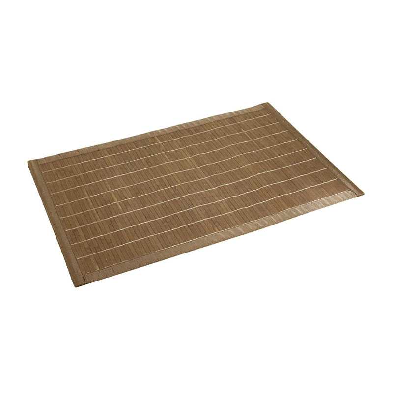 Tapis de bain Bambou 50x80 marron foncé - WENKO