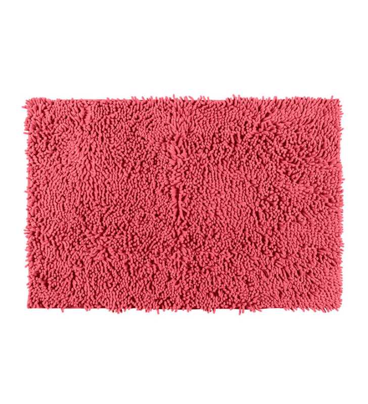 Tapis de bain Chenille 50x80cm coral - WENKO