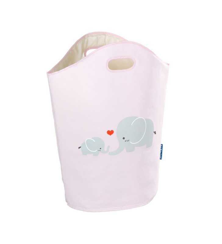 Panier à linge Kids Elli rose - Plastique - 40x20x52 cm - WENKO