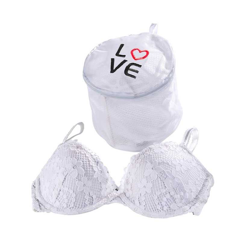 Filet à lingerie Ø 16 cm Love blanc - WENKO