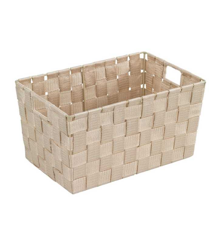 Corbeille SDB Adria S beige Plastique - 30x20x15 cm - WENKO