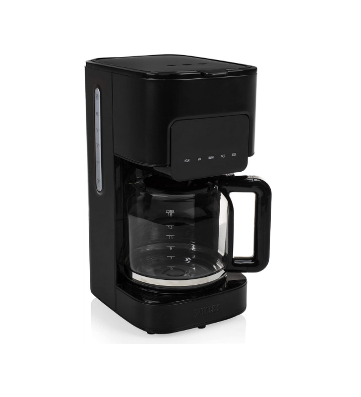 Cafetière Inox Noir Programmable 10 À 15 Tasses PRINCESS