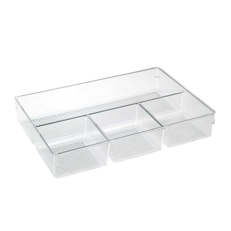 Organiseur maquillage 4 compartiments Transparent  - WENKO