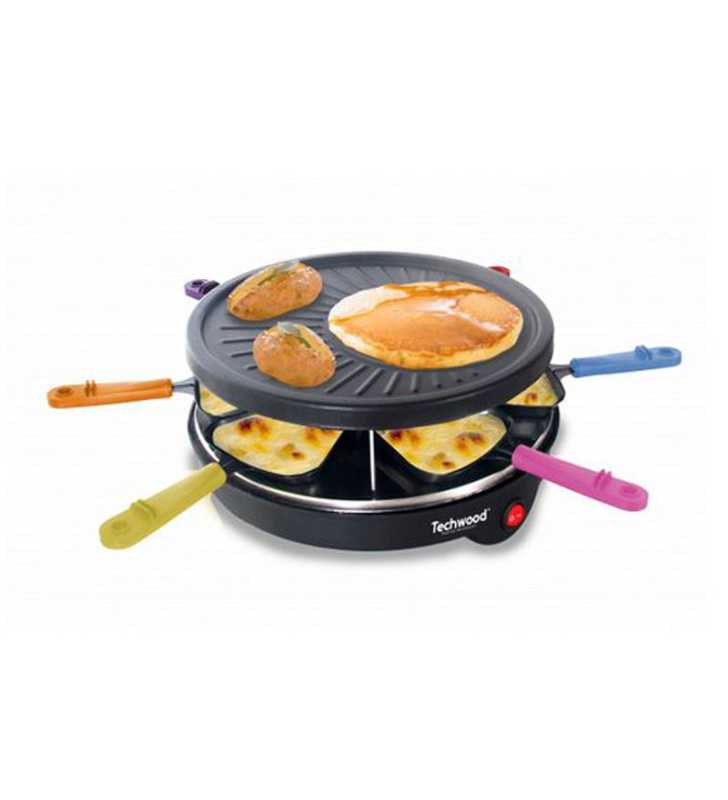 Raclette8 Personnes + Crêpière 900W TECHWOOD